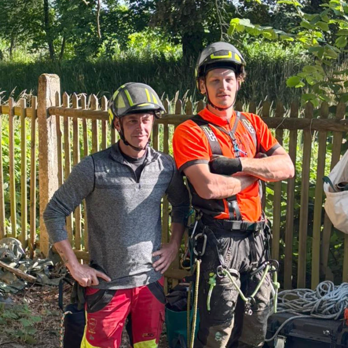 Benni und Ricky von den Baumpflegebrüdern